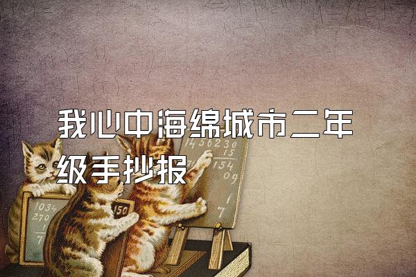 我心中海绵城市二年级手抄报