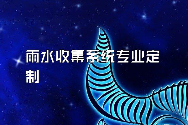 雨水收集系统专业定制