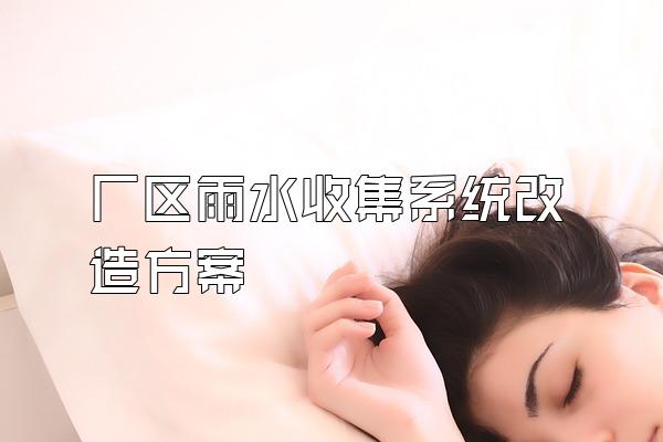厂区雨水收集系统改造方案