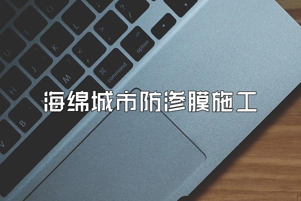 海绵城市防渗膜施工